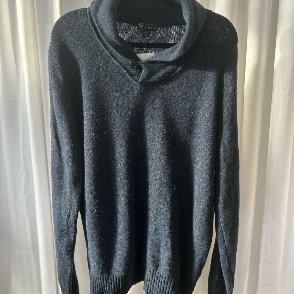 J. Crew Men's Dark Blue Turtleneck Sweater